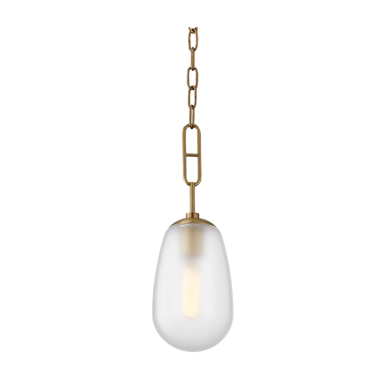 Hudson Valley 2106 Bruckner 1-lt 6" Pendant-Aged Brass