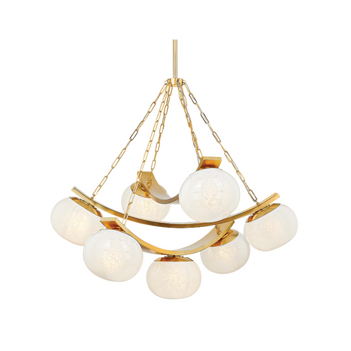 Hudson Valley 2107 Duxbury 7-lt 44" Chandelier - Aged Brass