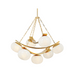 Hudson Valley 2107 Duxbury 7-lt 44" Chandelier - Aged Brass