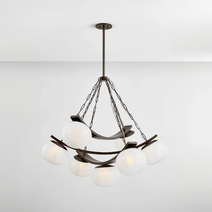 Hudson Valley 2107 Duxbury 7-lt 44" Chandelier - Distressed Bronze
