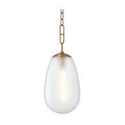 Hudson Valley 2109 Bruckner 1-lt 9" Pendant-Aged Brass