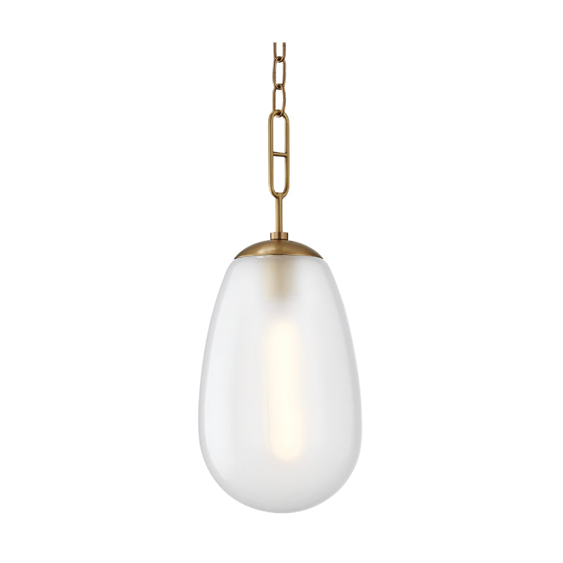 Hudson Valley 2109 Bruckner 1-lt 9" Pendant-Aged Brass