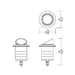 WAC 2111 2" 4.5W LED Colorscaping Round Shroud Inground Light