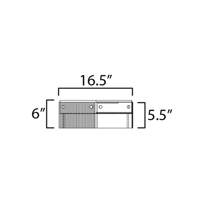 Maxim 21190 Spectre 1-lt 17" LED Flush Mount, CCT Selectable