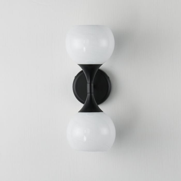 Maxim 21222 Neve 2-lt 16" Tall Wall Sconce - Black