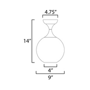 Maxim 21229 Neve 1-lt 9" Semi-Flush Mount