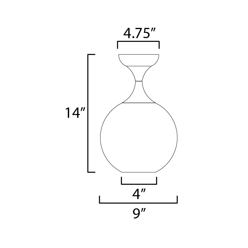 Maxim 21229 Neve 1-lt 9" Semi-Flush Mount