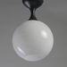 Maxim 21229 Neve 1-lt 9" Semi-Flush Mount - Black