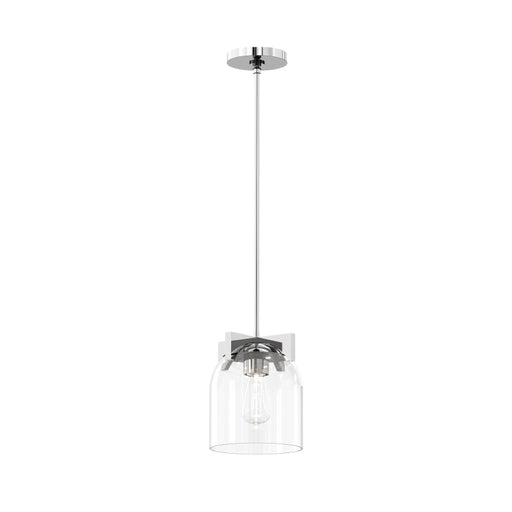 Maxim 21230 Scoop 1-lt 8" Pendant-Polished Chrome/Clear Glass