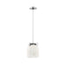 Maxim 21230 Scoop 1-lt 8" Pendant-Polished Chrome/Marble Glass