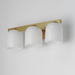 Maxim 21233 Scoop 3-lt 22" Bath Vanity - Natural Aged Brass/Marble Glass