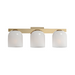 Maxim 21233 Scoop 3-lt 22" Bath Vanity - Natural Aged Brass/Marble Glass