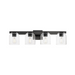 Maxim 21234 Scoop 4-lt 30" Bath Vanity-Black/Clear