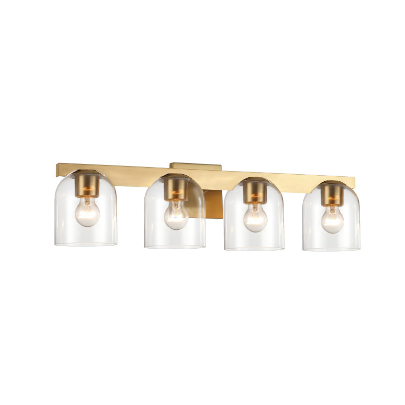Maxim 21234 Scoop 4-lt 30" Bath Vanity-Natural Aged Brass/Clear