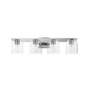 Maxim 21234 Scoop 4-lt 30" Bath Vanity-Polished Chrome/Clear