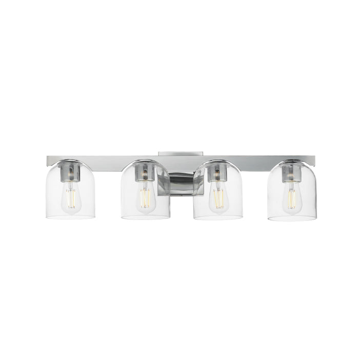 Maxim 21234 Scoop 4-lt 30" Bath Vanity-Polished Chrome/Clear