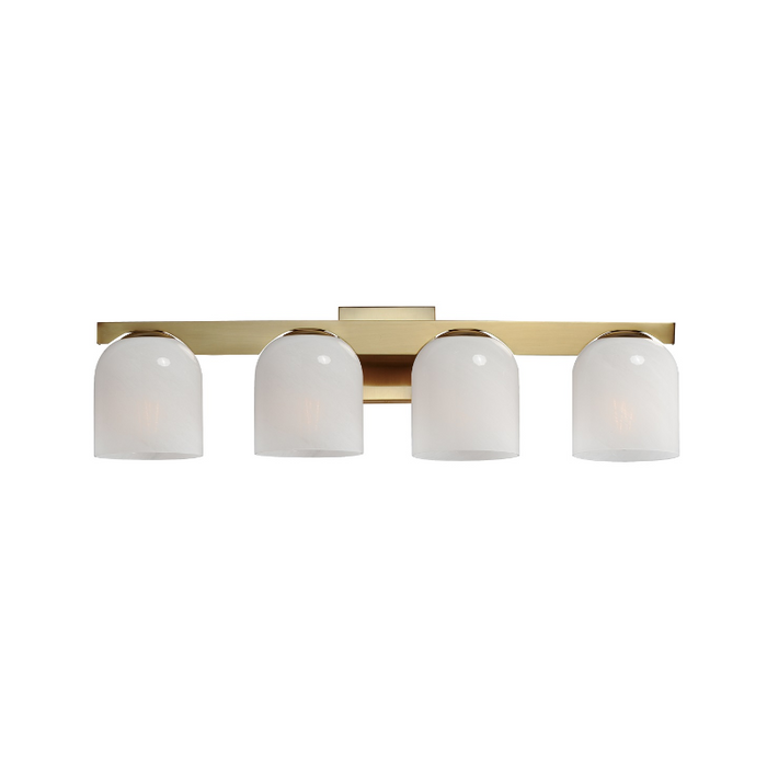 Maxim 21234 Scoop 4-lt 30" Bath Vanity-Natural Aged Brass/Marble