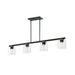 Maxim 21236 Scoop 4-lt 46" Pendant-Black/Clear