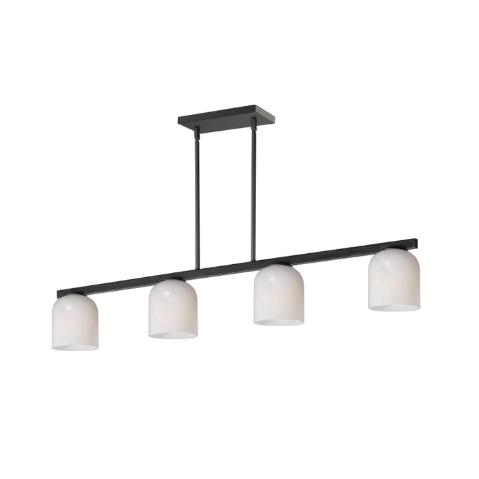 Maxim 21236 Scoop 4-lt 46" Pendant-Black Marble