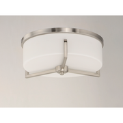 Maxim 21280 Dart 3-lt 14" Flush Mount - Satin Nickel
