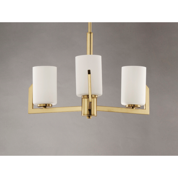 Maxim 21285 Dart 3-lt 22" Chandelier - Satin Brass