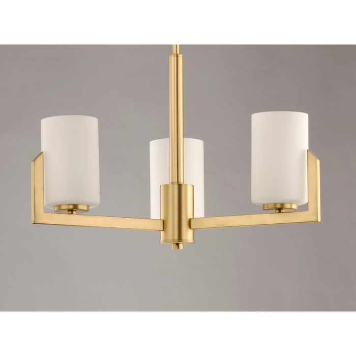 Maxim 21285 Dart 3-lt 22" Chandelier - Satin Brass