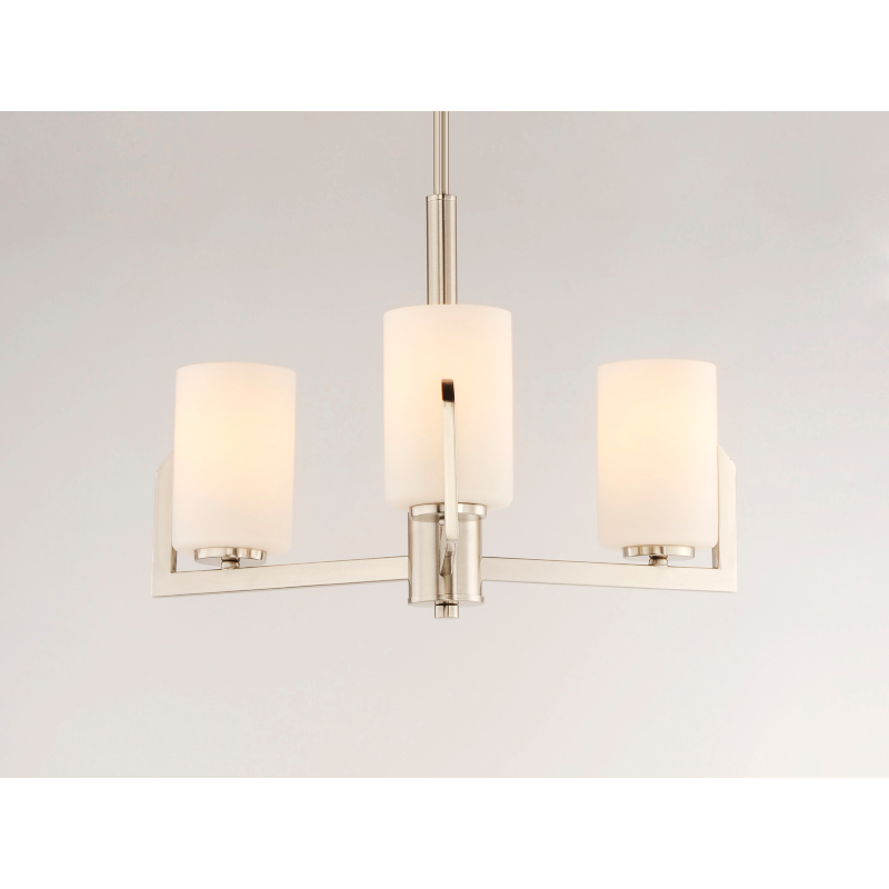 Maxim 21285 Dart 3-lt 22" Chandelier - Satin Nickel