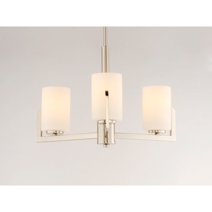Maxim 21285 Dart 3-lt 22" Chandelier - Satin Nickel