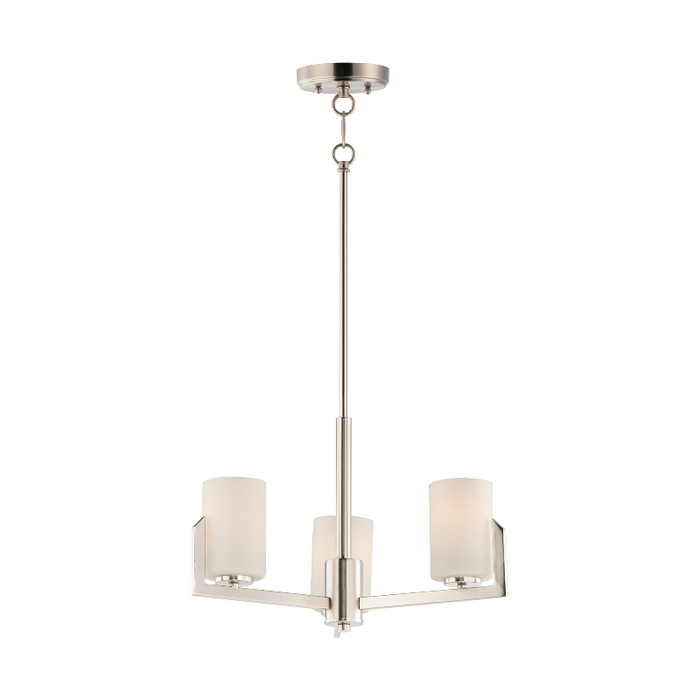 Maxim 21285 Dart 3-lt 22" Chandelier - Satin Nickel