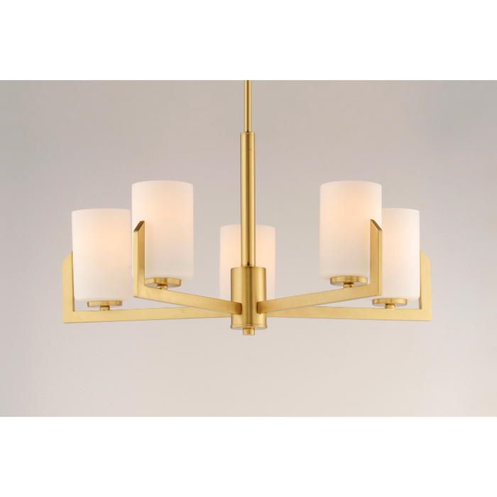 Maxim 21286 Dart 5-lt 26" Chandelier - Satin Brass