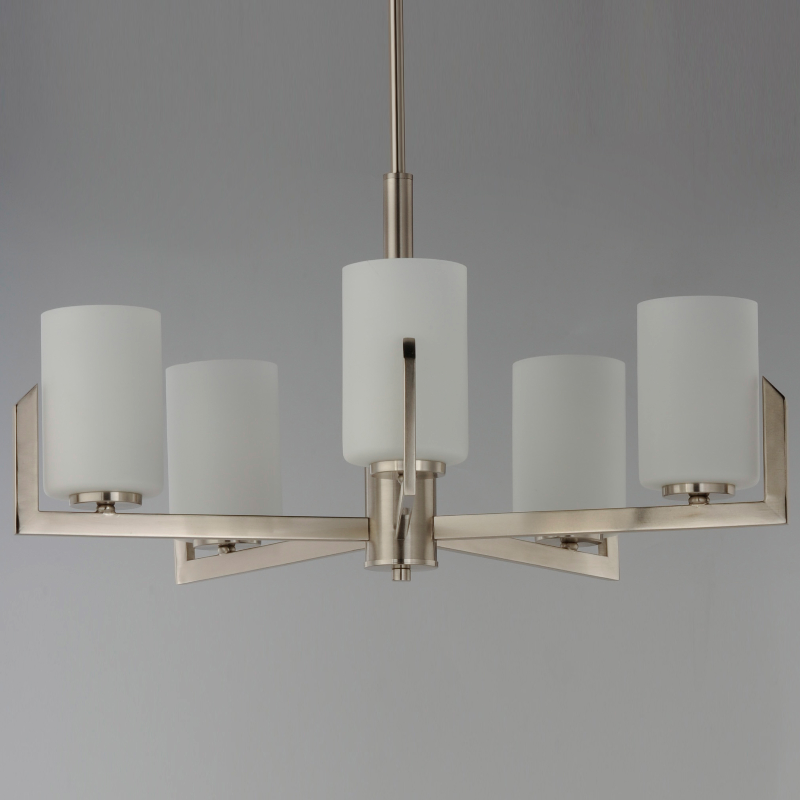 Maxim 21286 Dart 5-lt 26" Chandelier - Satin Nickel