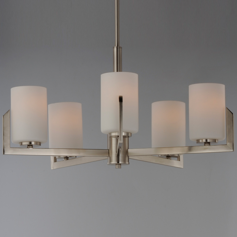 Maxim 21286 Dart 5-lt 26" Chandelier - Satin Nickel