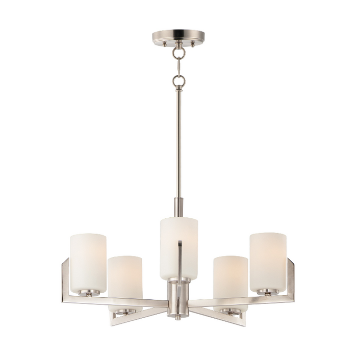 Maxim 21286 Dart 5-lt 26" Chandelier - Satin Nickel