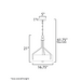 Maxim 21287 Dart 3-lt 17" Pendant