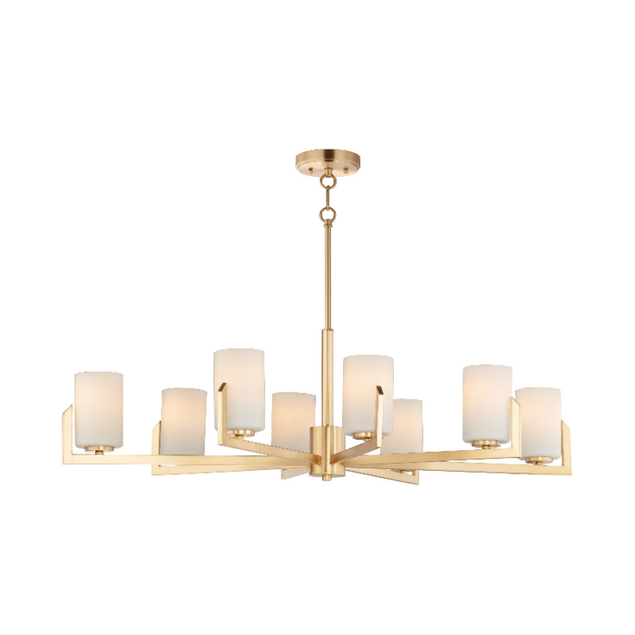 Maxim 21288 Dart 8-lt 44" Chandelier - Satin Brass