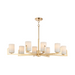 Maxim 21288 Dart 8-lt 44" Chandelier - Satin Brass