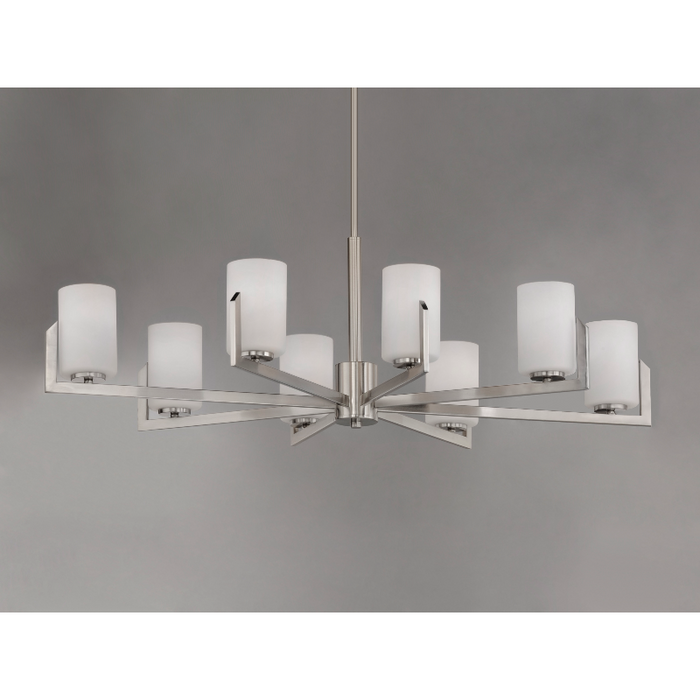 Maxim 21288 Dart 8-lt 44" Chandelier - Satin Nickel