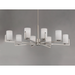 Maxim 21288 Dart 8-lt 44" Chandelier - Satin Nickel