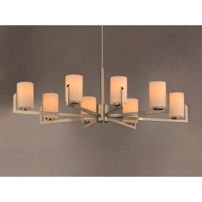 Maxim 21288 Dart 8-lt 44" Chandelier - Satin Nickel