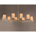 Maxim 21288 Dart 8-lt 44" Chandelier - Satin Nickel