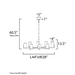 Maxim 21288 Dart 8-lt 44" Chandelier