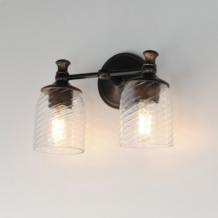 Maxim 21352 Swirl 2-lt 14" Wall Sconce