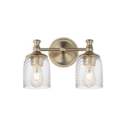 Maxim 21352 Swirl 2-lt 14" Wall Sconce-Satin Champagne