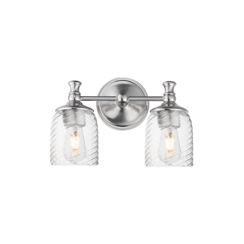 Maxim 21352 Swirl 2-lt 14" Wall Sconce-Satin Nickel