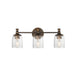 Maxim 21353 Swirl 3-lt 23" Bath Vanity-Satin Champagne
