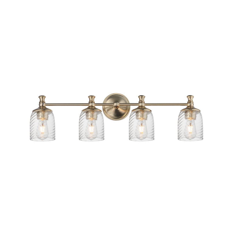 Maxim 21354 Swirl 4-lt 33" Bath Vanity-Satin Champagne