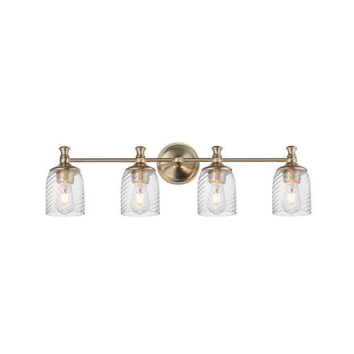 Maxim 21354 Swirl 4-lt 33" Bath Vanity-Satin Champagne