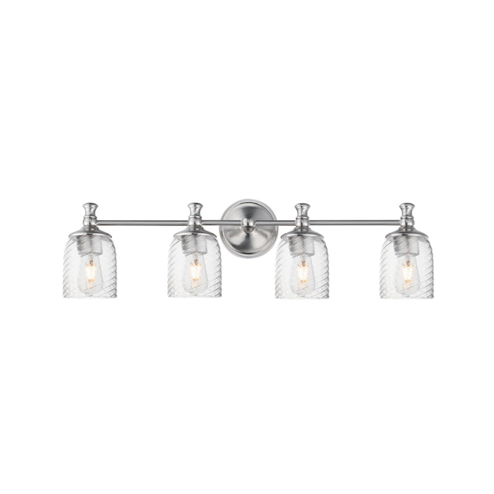 Maxim 21354 Swirl 4-lt 33" Bath Vanity-Satin Nickel