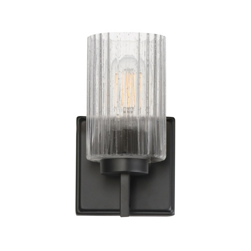 Maxim 21371 Rigata 1-lt 9" Tall Wall Sconce - Black
