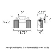 Maxim 21372 Rigata 2-lt 14" Bath Vanity